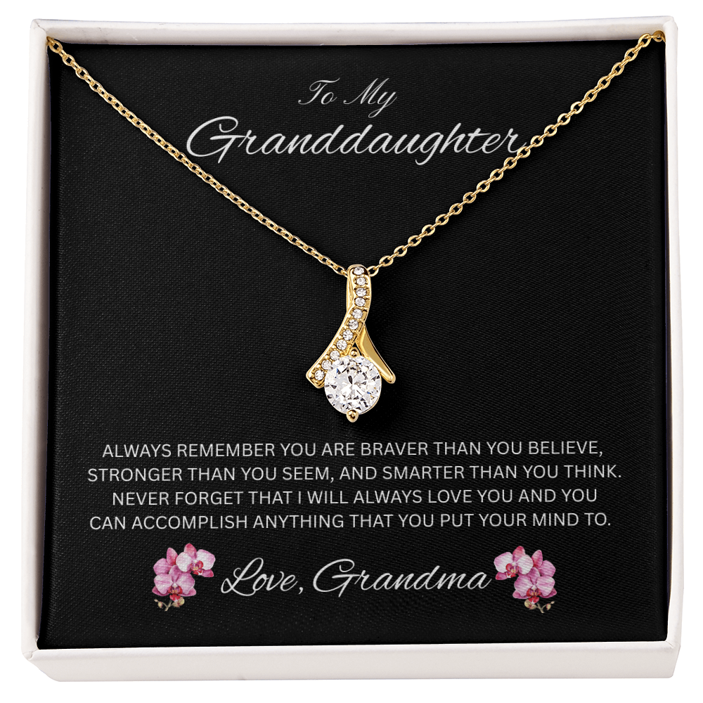 Radiant Keepsake for Granddaughter "To My Granddaughter, Love Grandma"