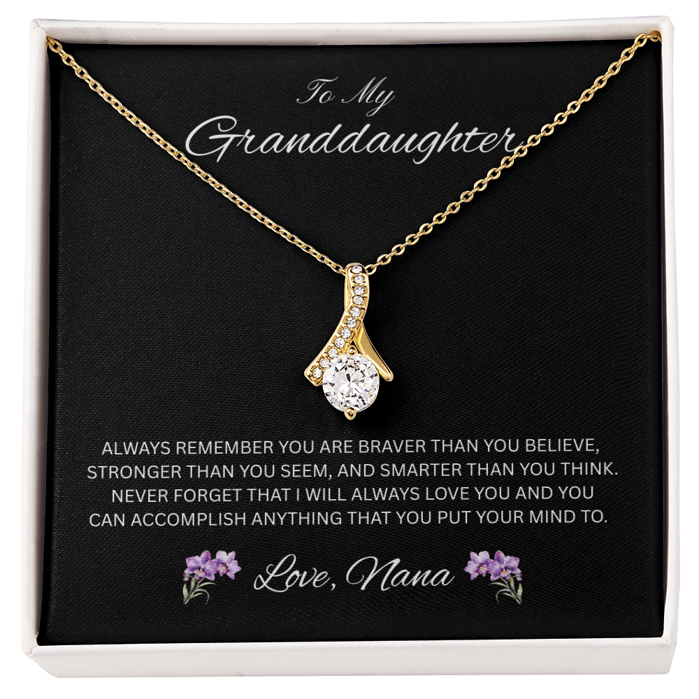 Radiant Keepsake for Granddaughter "To My Granddaughter, Love Nana"