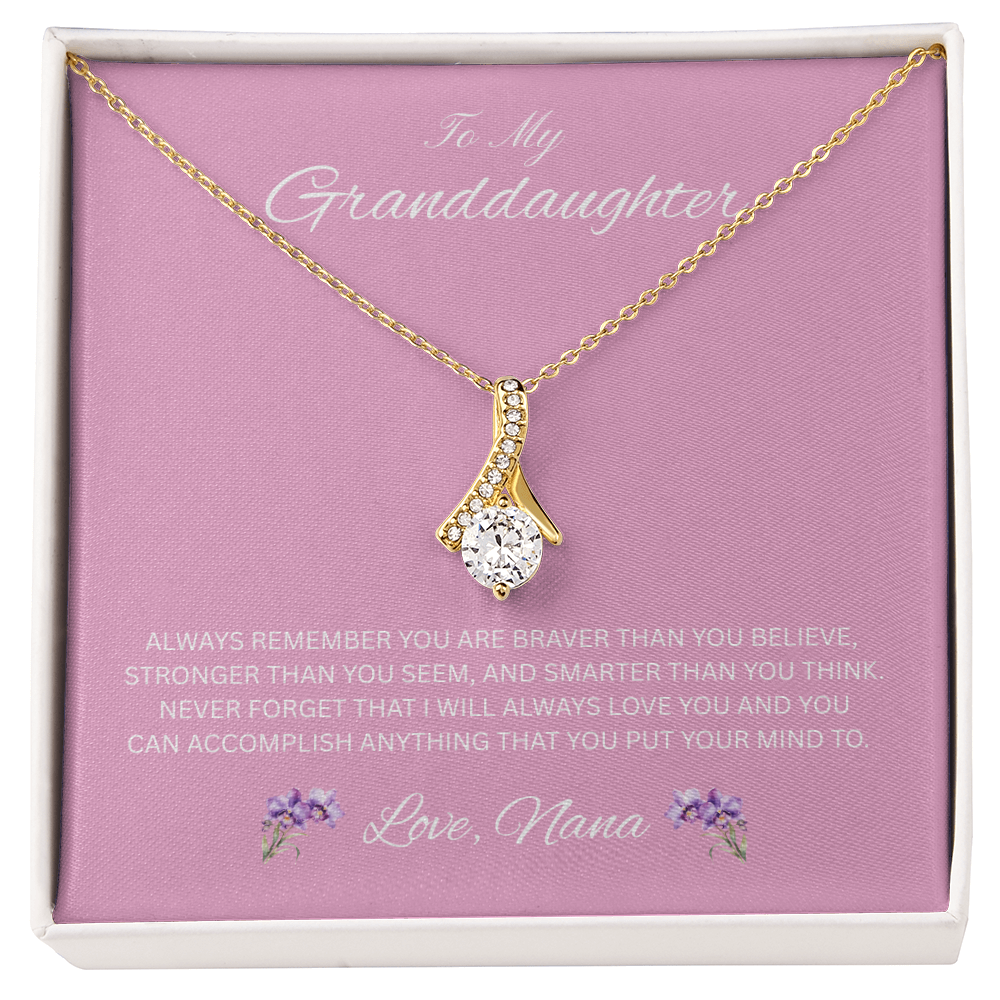 Radiant Keepsake for Granddaughter "To My Granddaughter, Love Nana"