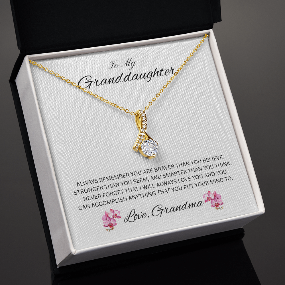 Radiant Keepsake for Granddaughter "To My Granddaughter, Love Grandma"