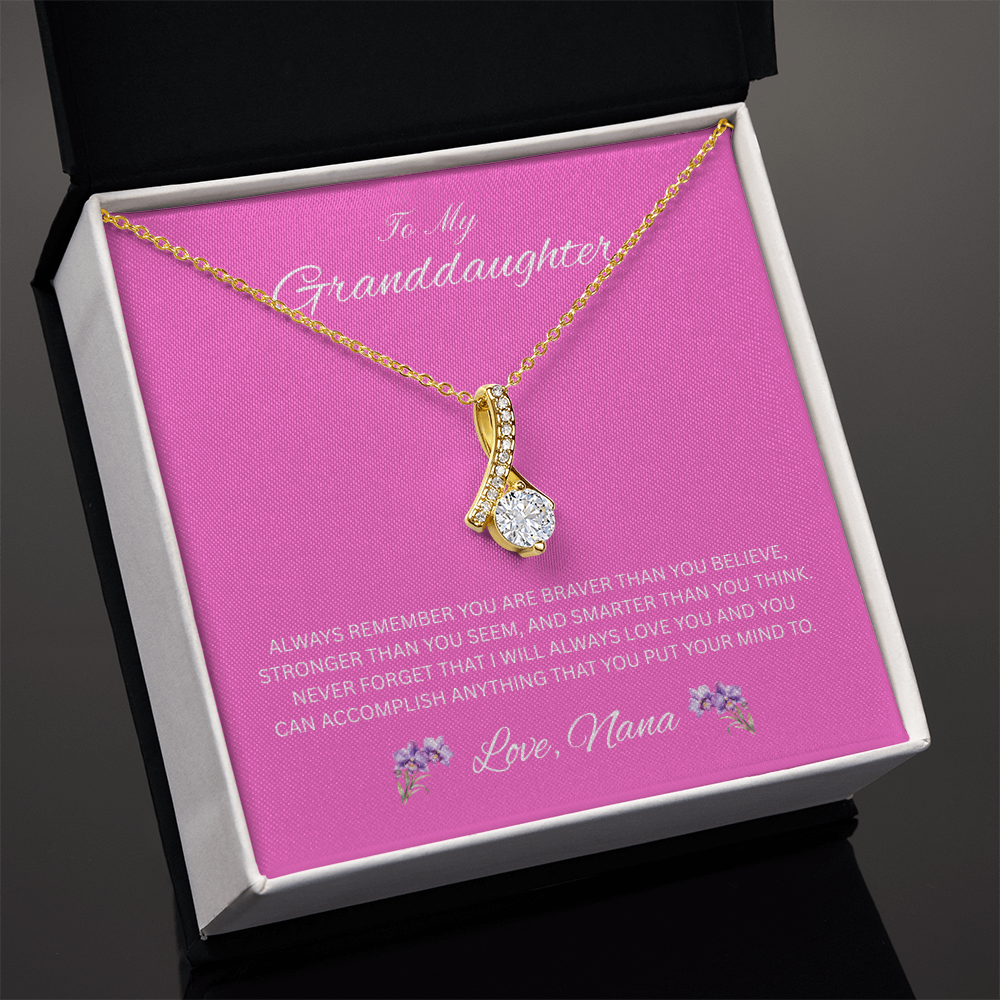 Radiant Keepsake for Granddaughter "To My Granddaughter, Love Nana"