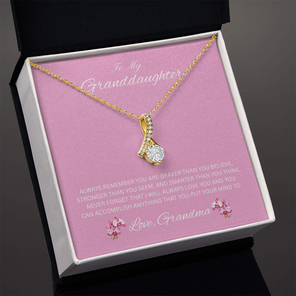 Radiant Keepsake for Granddaughter "To My Granddaughter, Love Grandma"