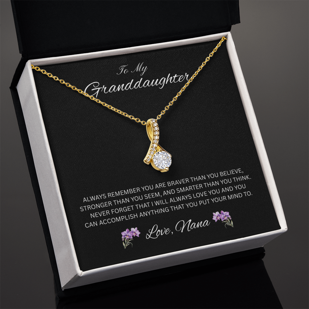 Radiant Keepsake for Granddaughter "To My Granddaughter, Love Nana"