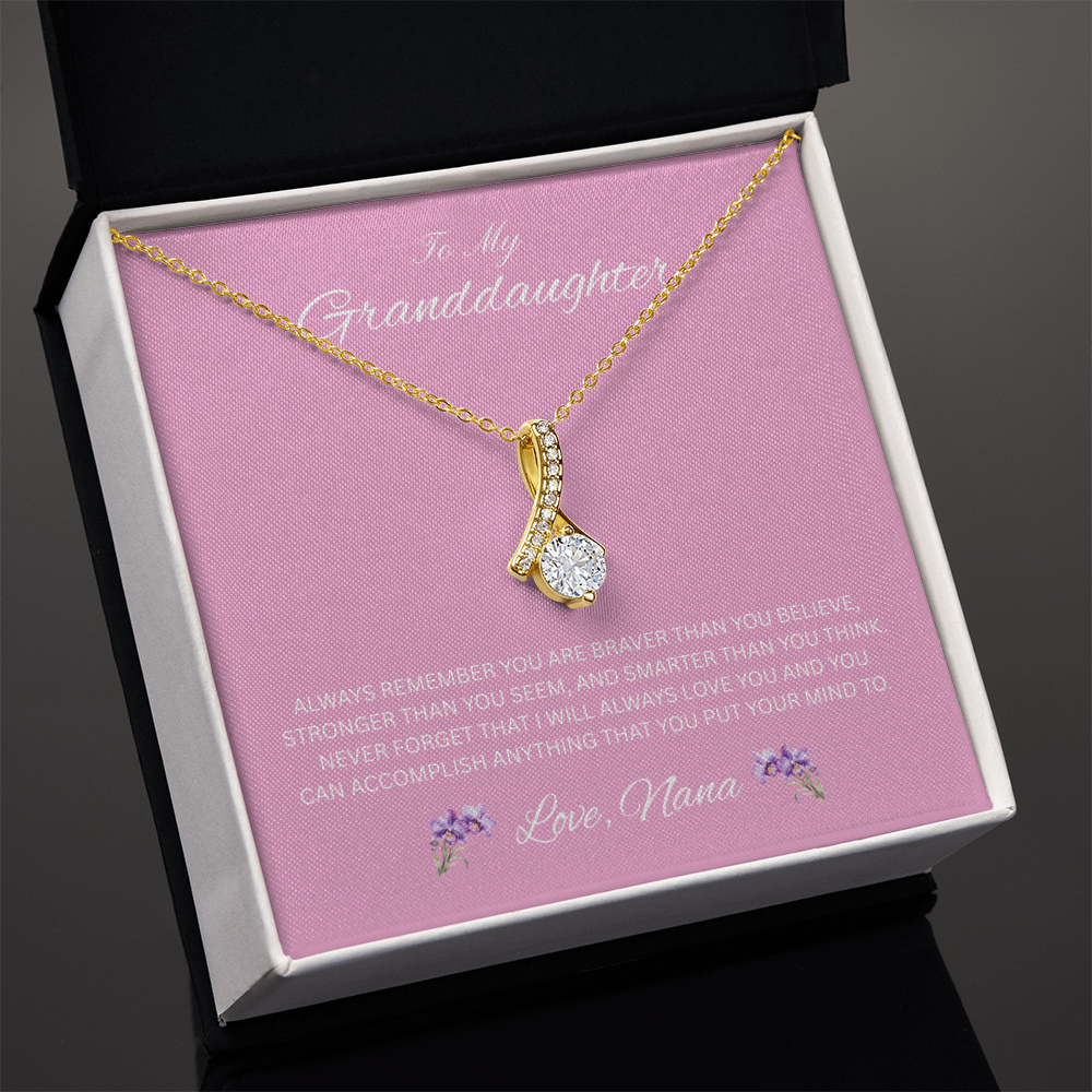 Radiant Keepsake for Granddaughter "To My Granddaughter, Love Nana"