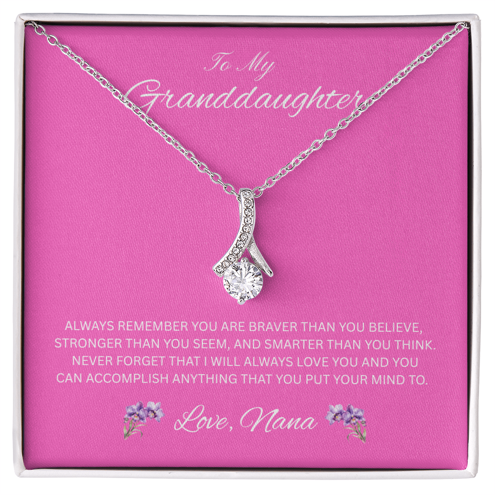 Radiant Keepsake for Granddaughter "To My Granddaughter, Love Nana"