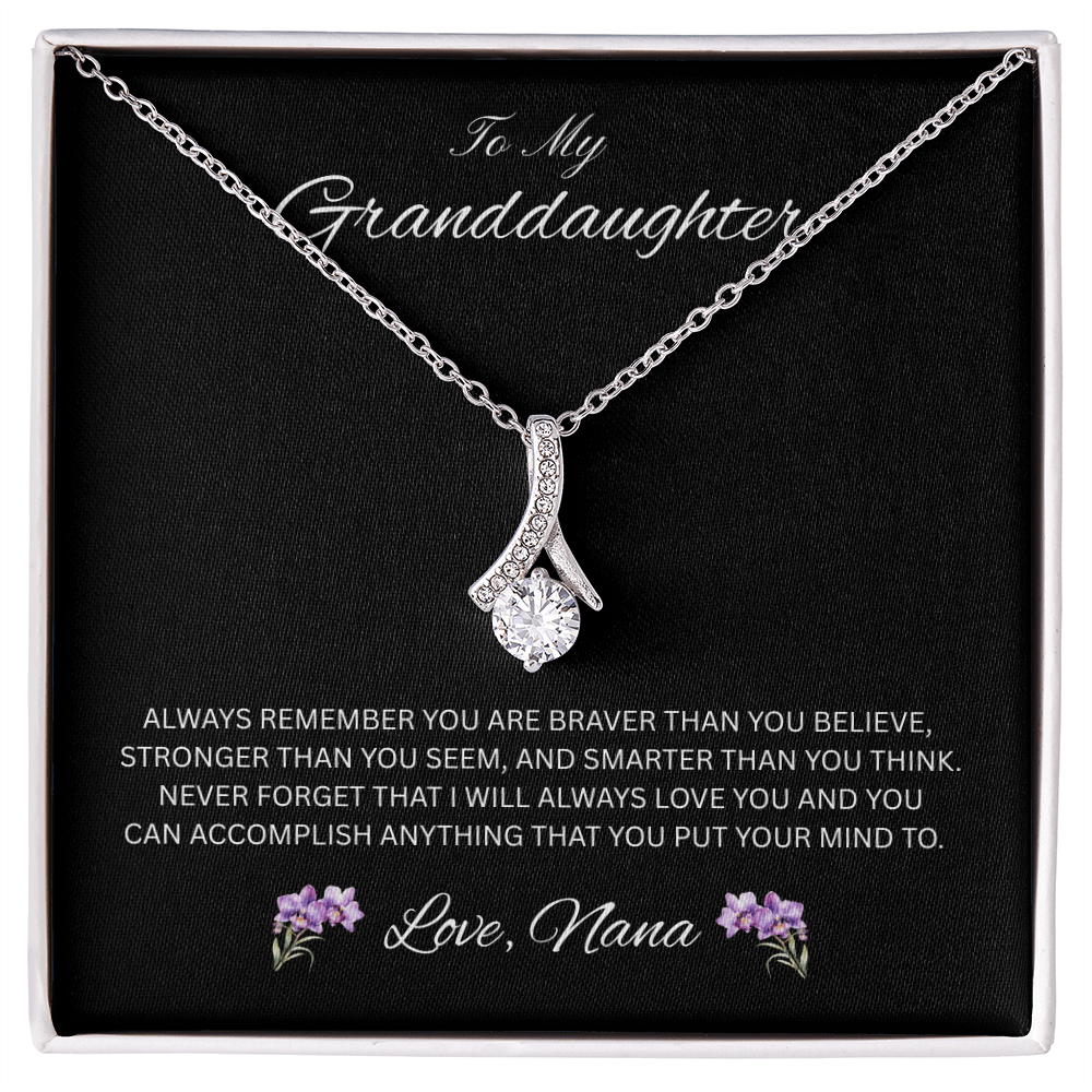 Radiant Keepsake for Granddaughter "To My Granddaughter, Love Nana"