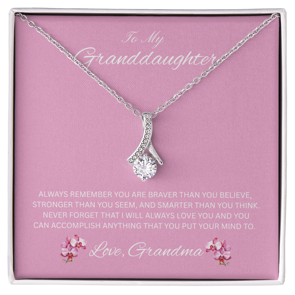 Radiant Keepsake for Granddaughter "To My Granddaughter, Love Grandma"