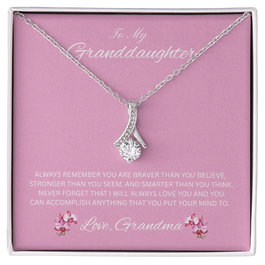 Radiant Keepsake for Granddaughter "To My Granddaughter, Love Grandma"