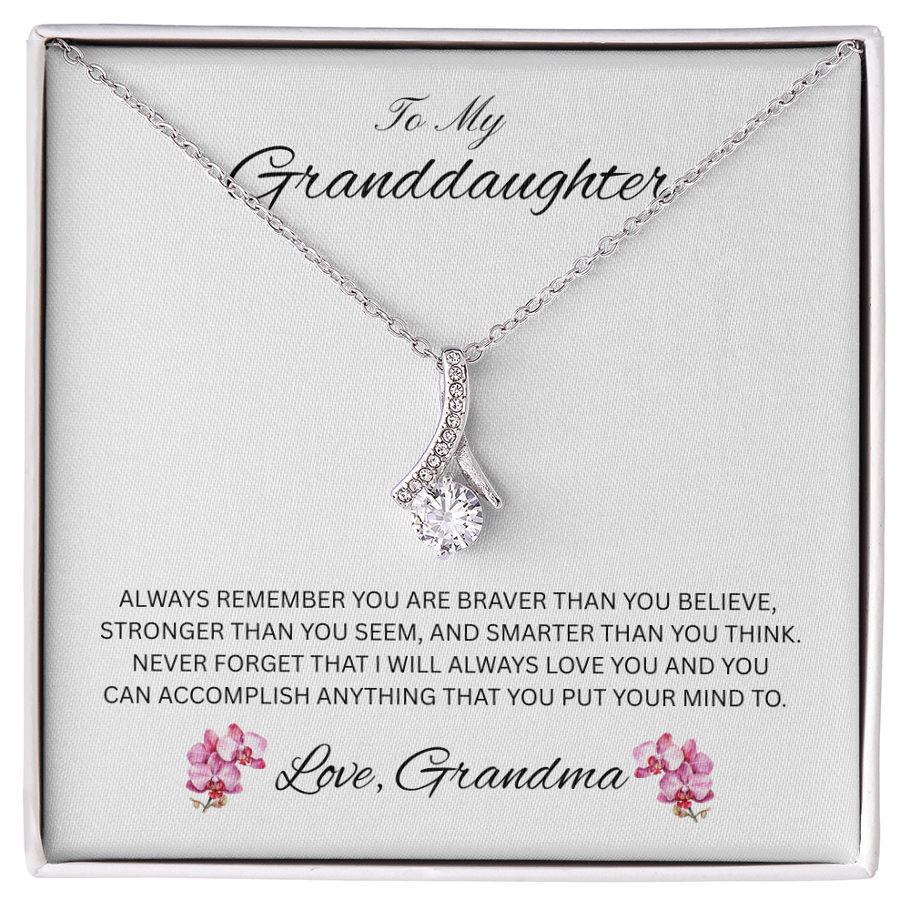 Radiant Keepsake for Granddaughter "To My Granddaughter, Love Grandma"