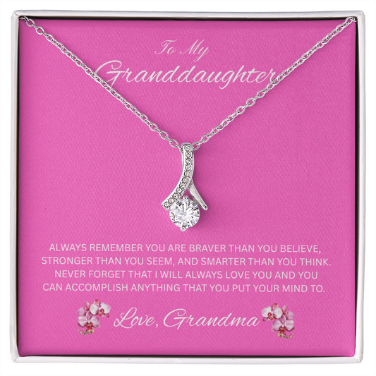 Radiant Keepsake for Granddaughter "To My Granddaughter, Love Grandma"