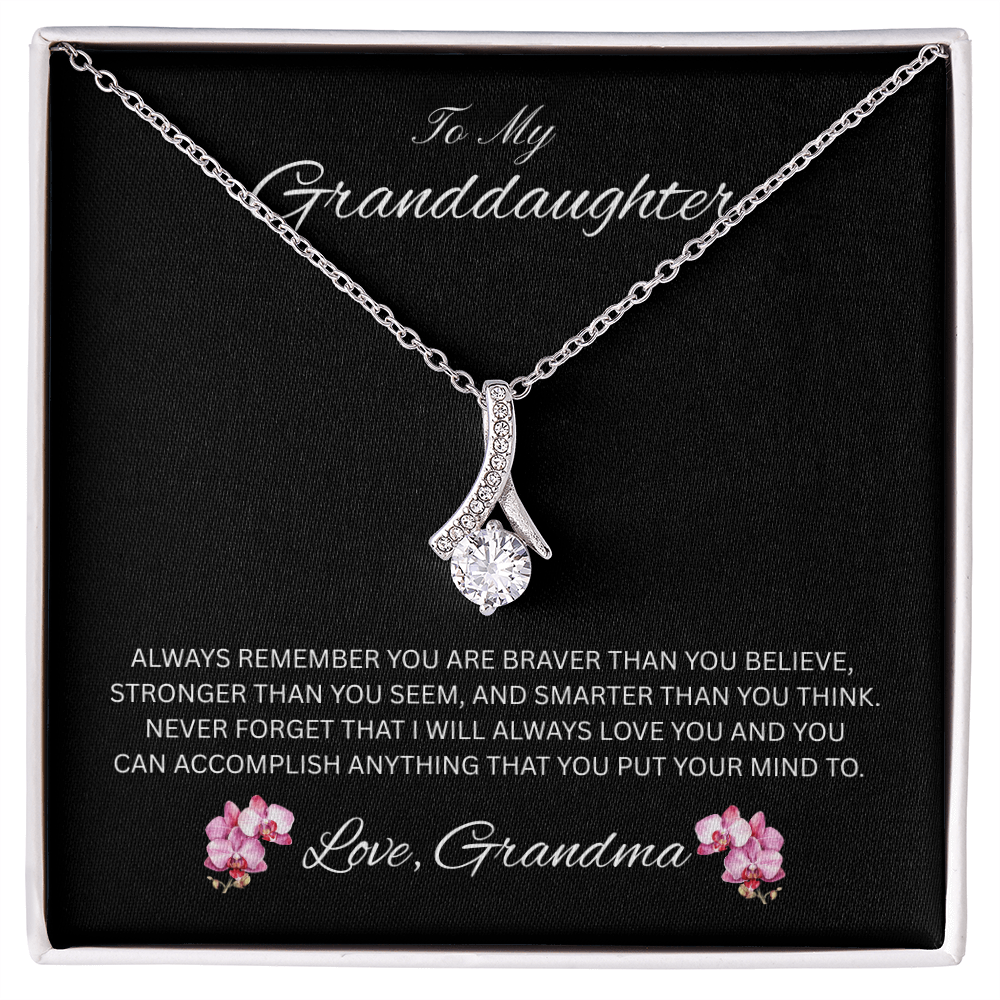 Radiant Keepsake for Granddaughter "To My Granddaughter, Love Grandma"
