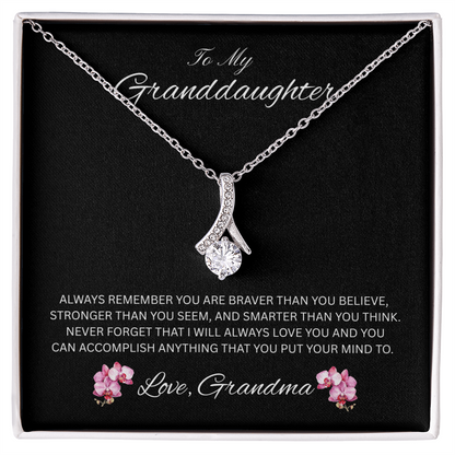 Radiant Keepsake for Granddaughter "To My Granddaughter, Love Grandma"