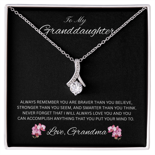 Radiant Keepsake for Granddaughter "To My Granddaughter, Love Grandma"