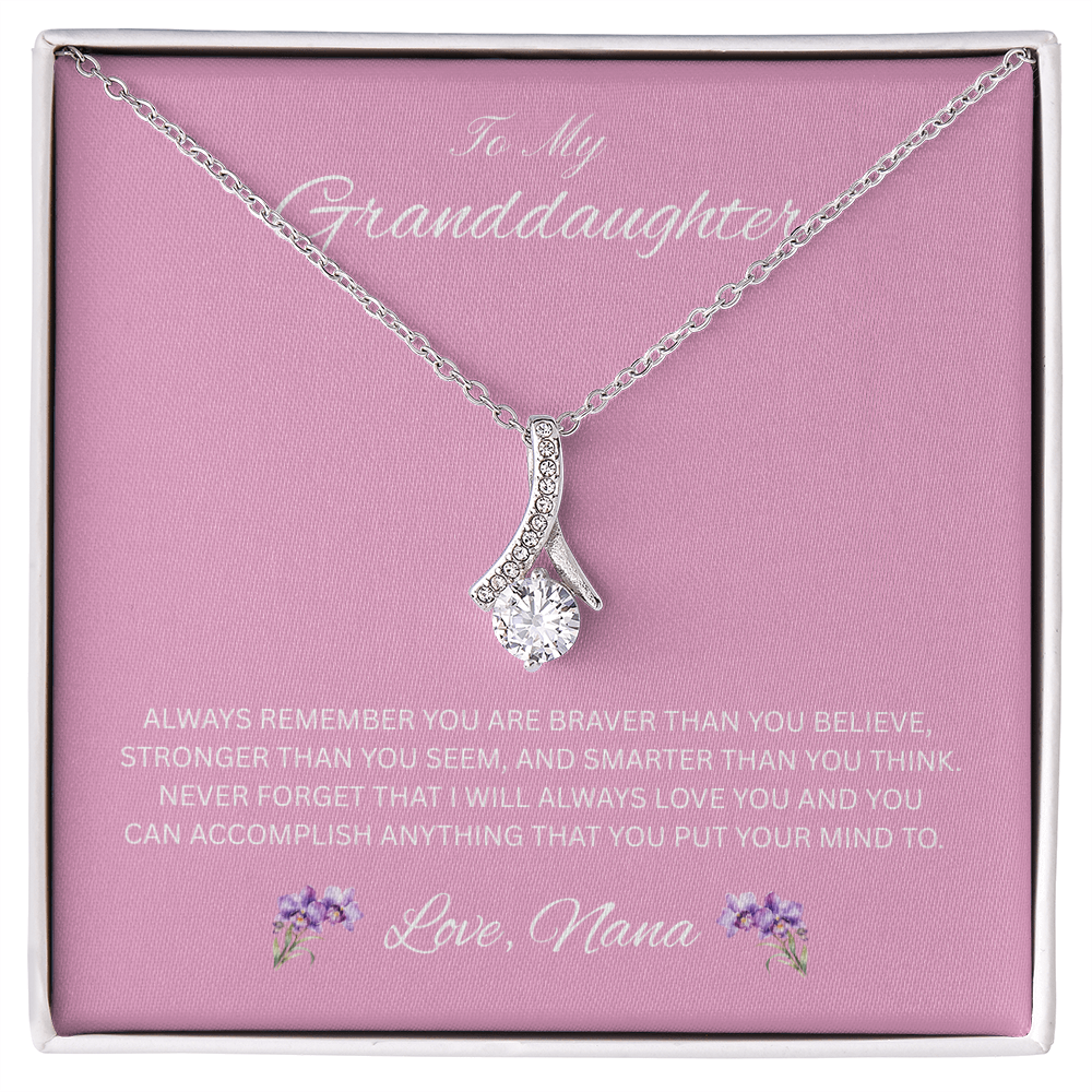 Radiant Keepsake for Granddaughter "To My Granddaughter, Love Nana"