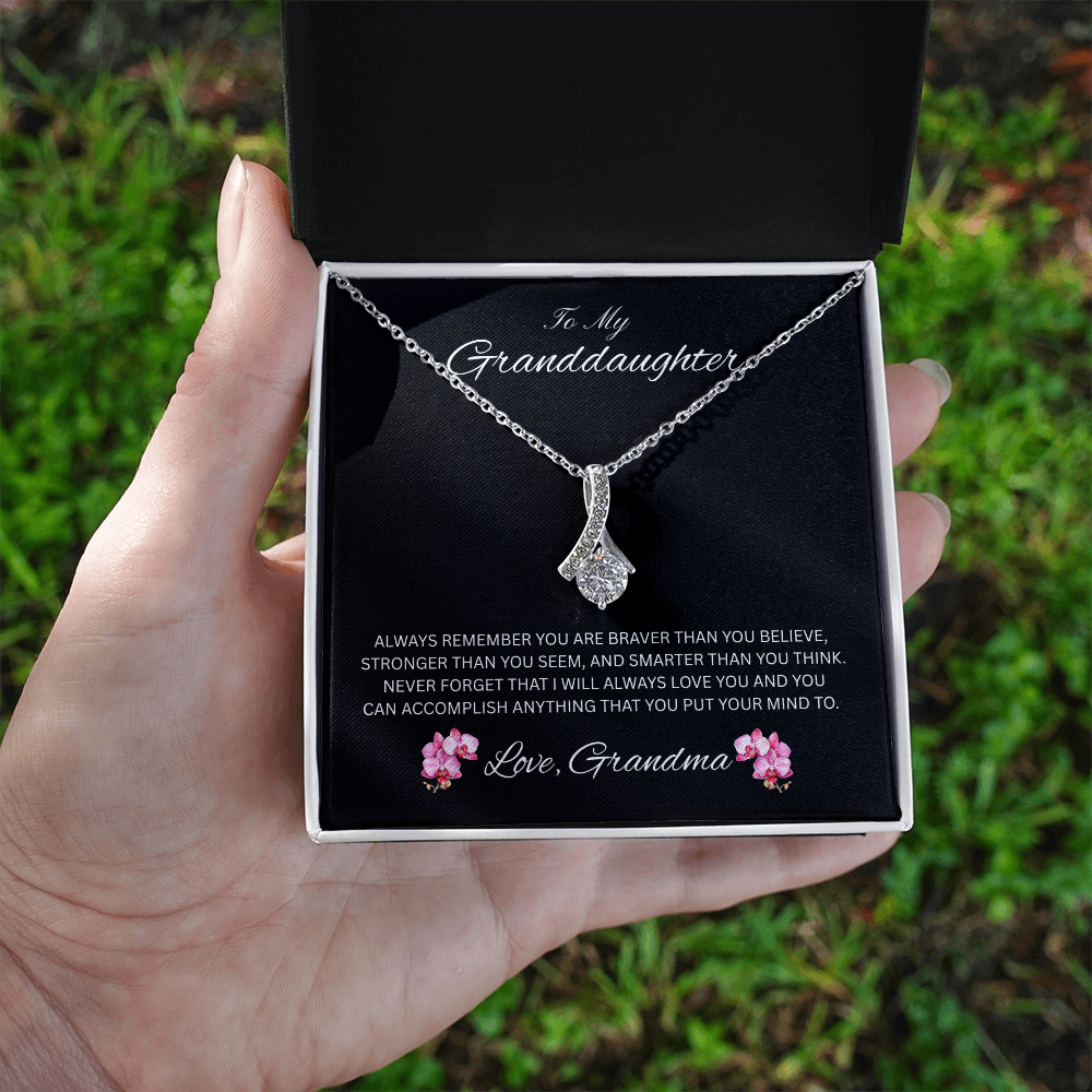 Radiant Keepsake for Granddaughter "To My Granddaughter, Love Grandma"