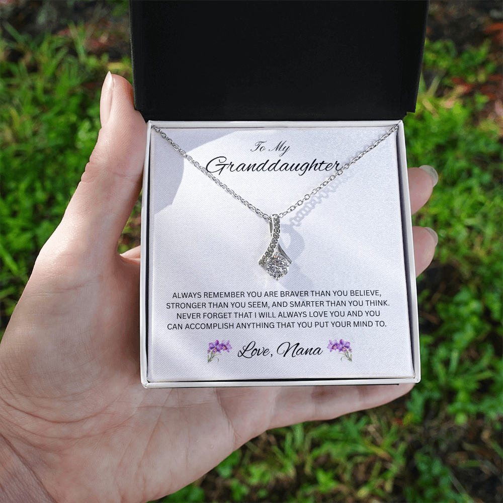 Radiant Keepsake for Granddaughter "To My Granddaughter, Love Nana"