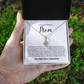 Enchanting Gift "To My Boyfriends Mom" Alluring Beauty Necklace