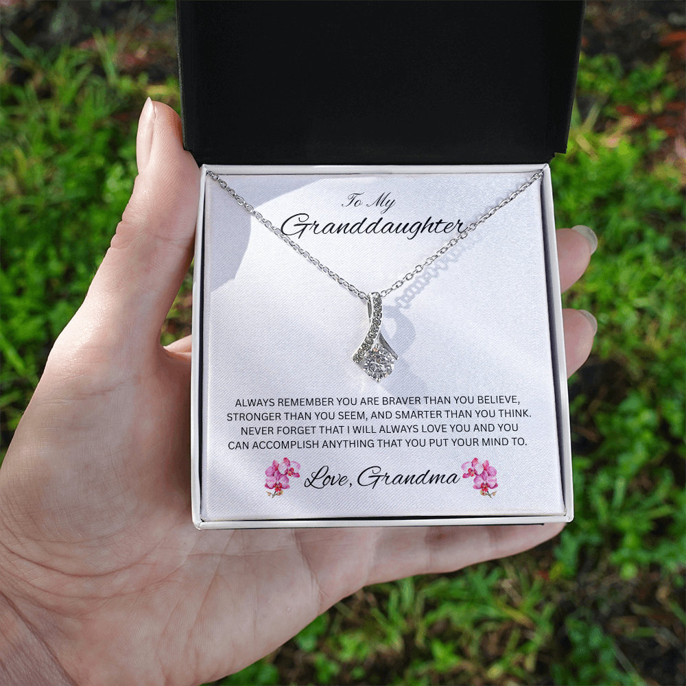 Radiant Keepsake for Granddaughter "To My Granddaughter, Love Grandma"