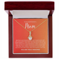 Enchanting Gift "To My Boyfriends Mom" Alluring Beauty Necklace