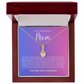 Enchanting Gift "To My Boyfriends Mom" Alluring Beauty Necklace