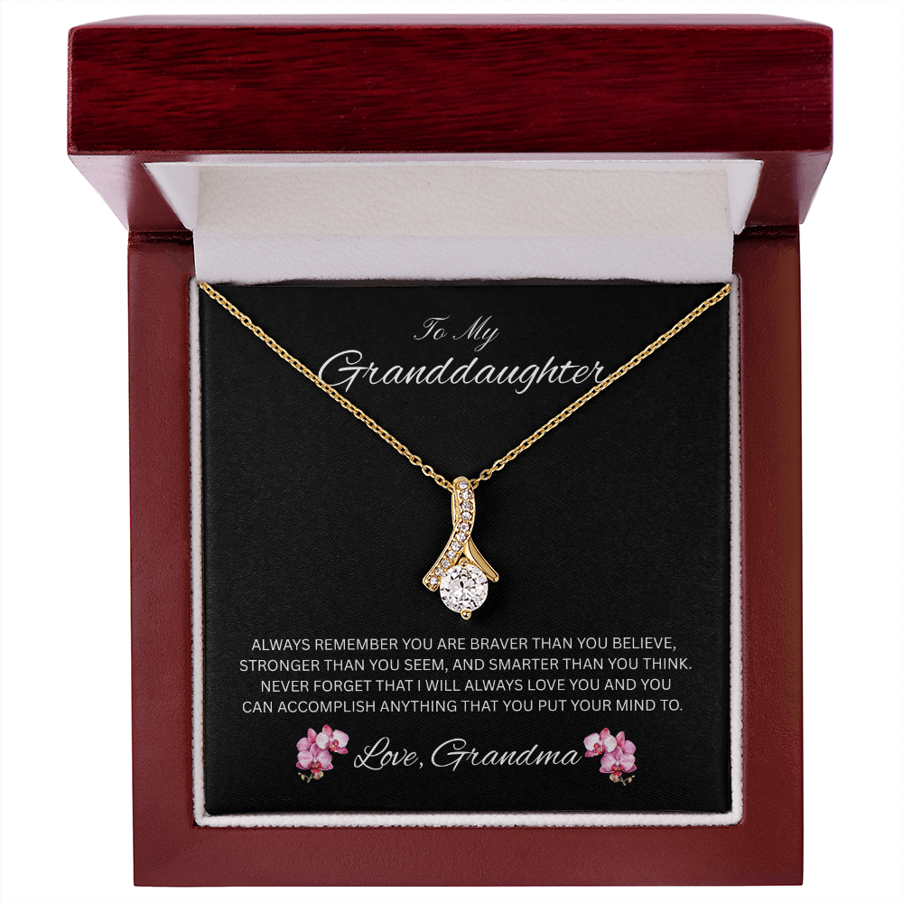 Radiant Keepsake for Granddaughter "To My Granddaughter, Love Grandma"