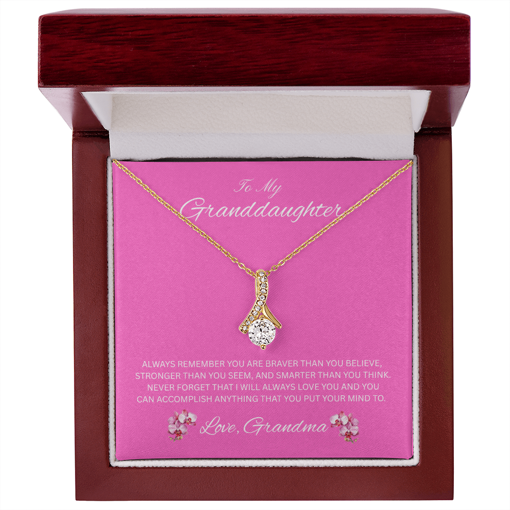 Radiant Keepsake for Granddaughter "To My Granddaughter, Love Grandma"