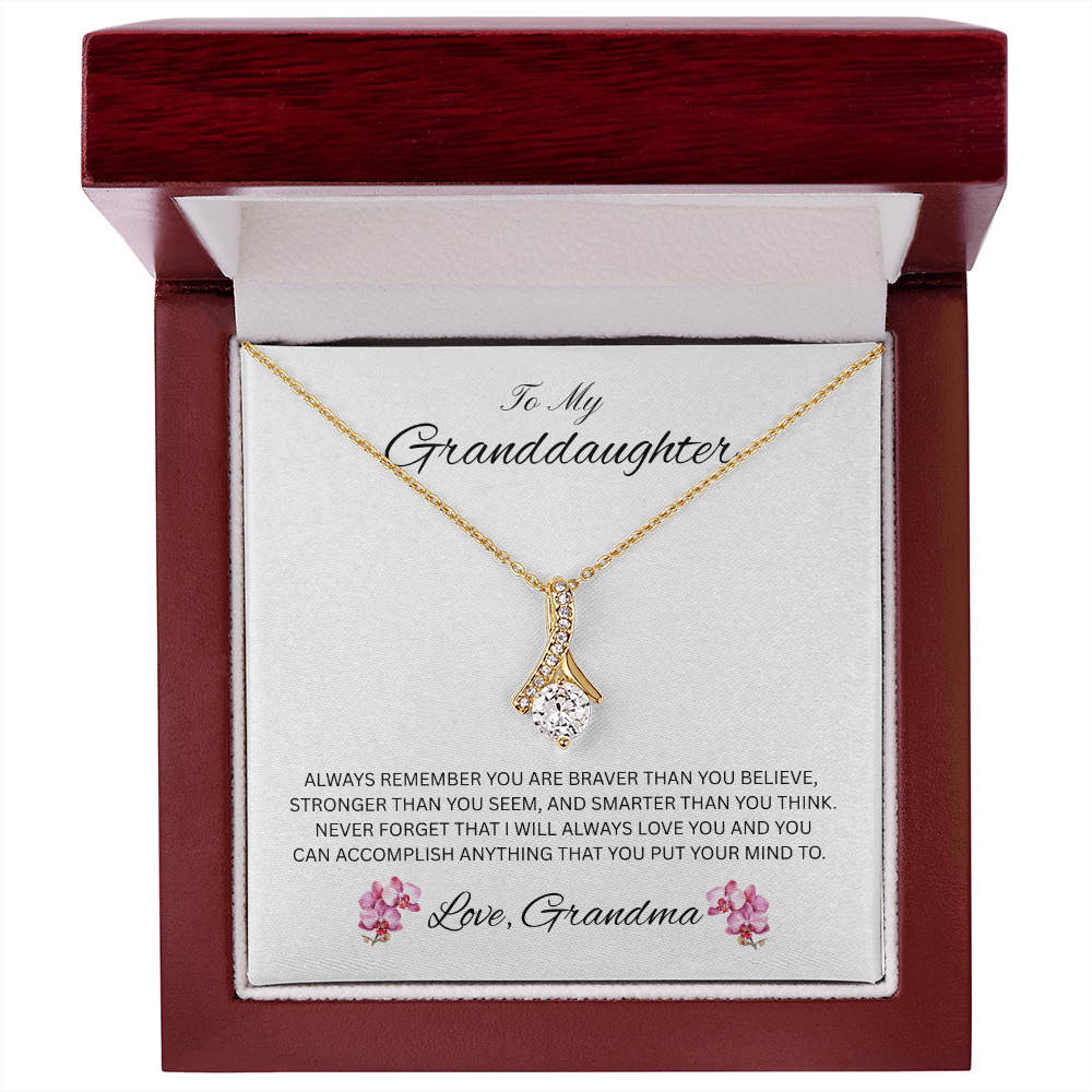 Radiant Keepsake for Granddaughter "To My Granddaughter, Love Grandma"