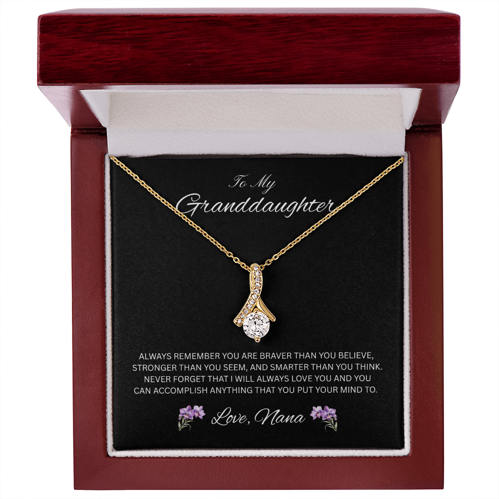 Radiant Keepsake for Granddaughter "To My Granddaughter, Love Nana"