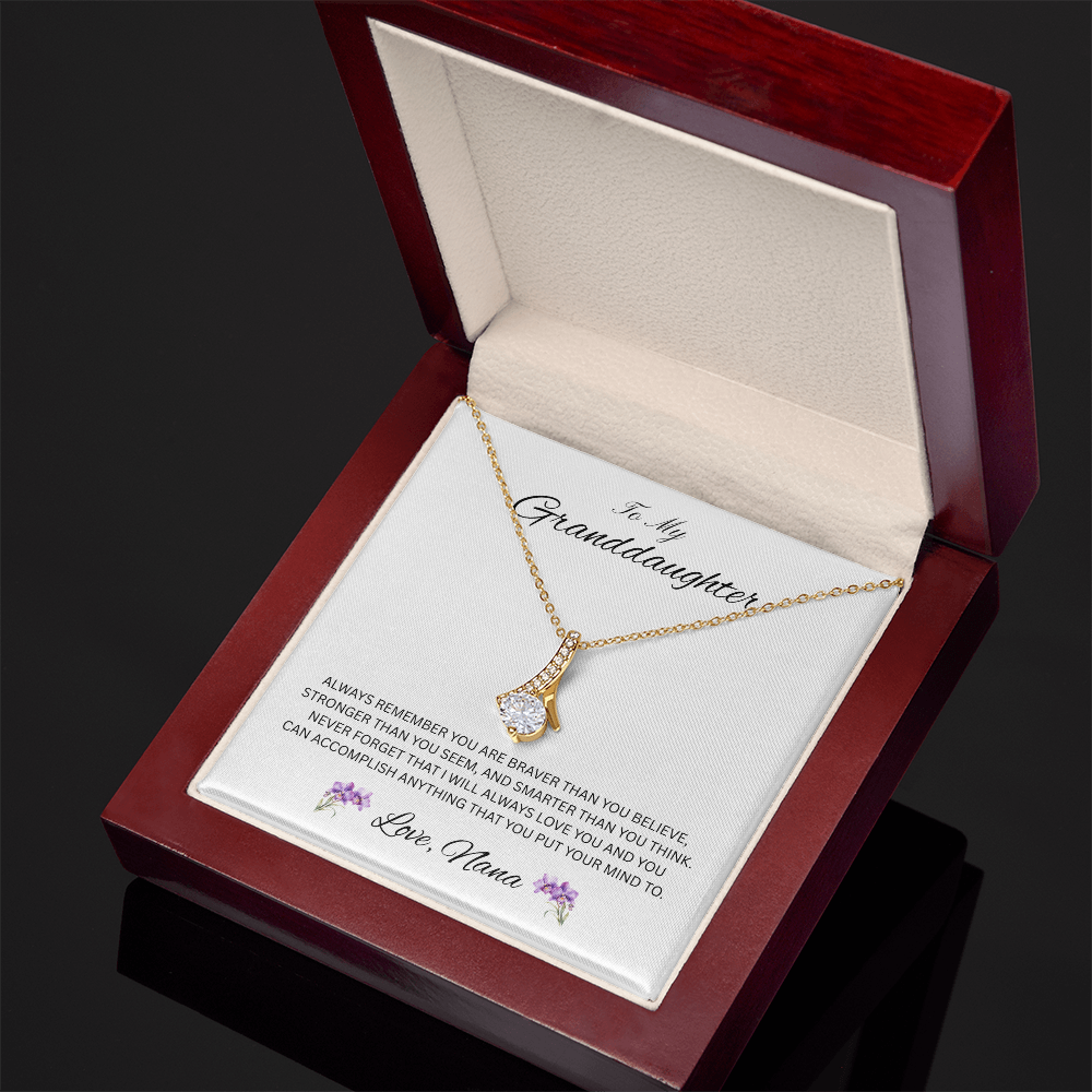 Radiant Keepsake for Granddaughter "To My Granddaughter, Love Nana"