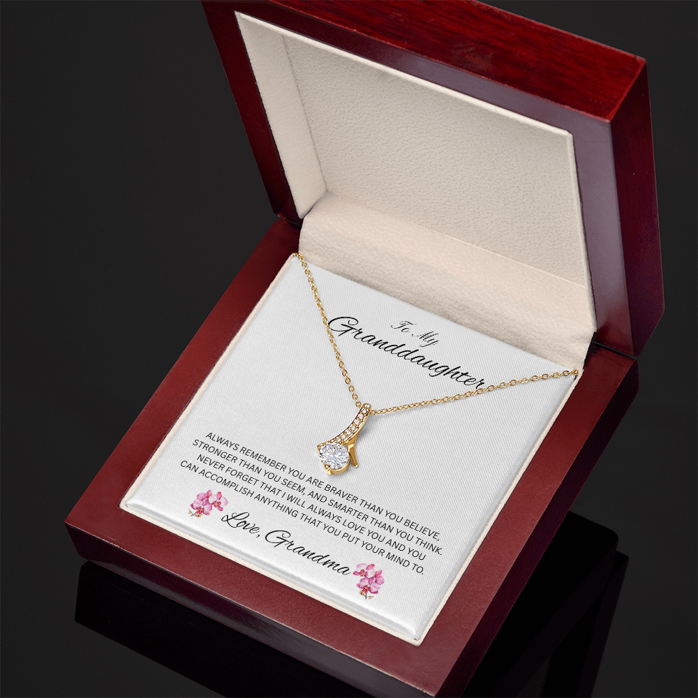 Radiant Keepsake for Granddaughter "To My Granddaughter, Love Grandma"
