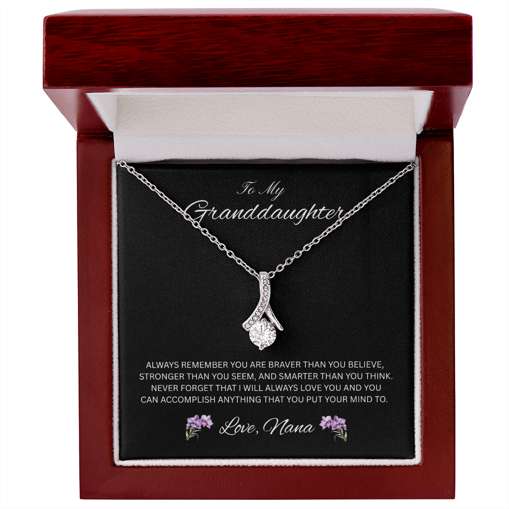 Radiant Keepsake for Granddaughter "To My Granddaughter, Love Nana"
