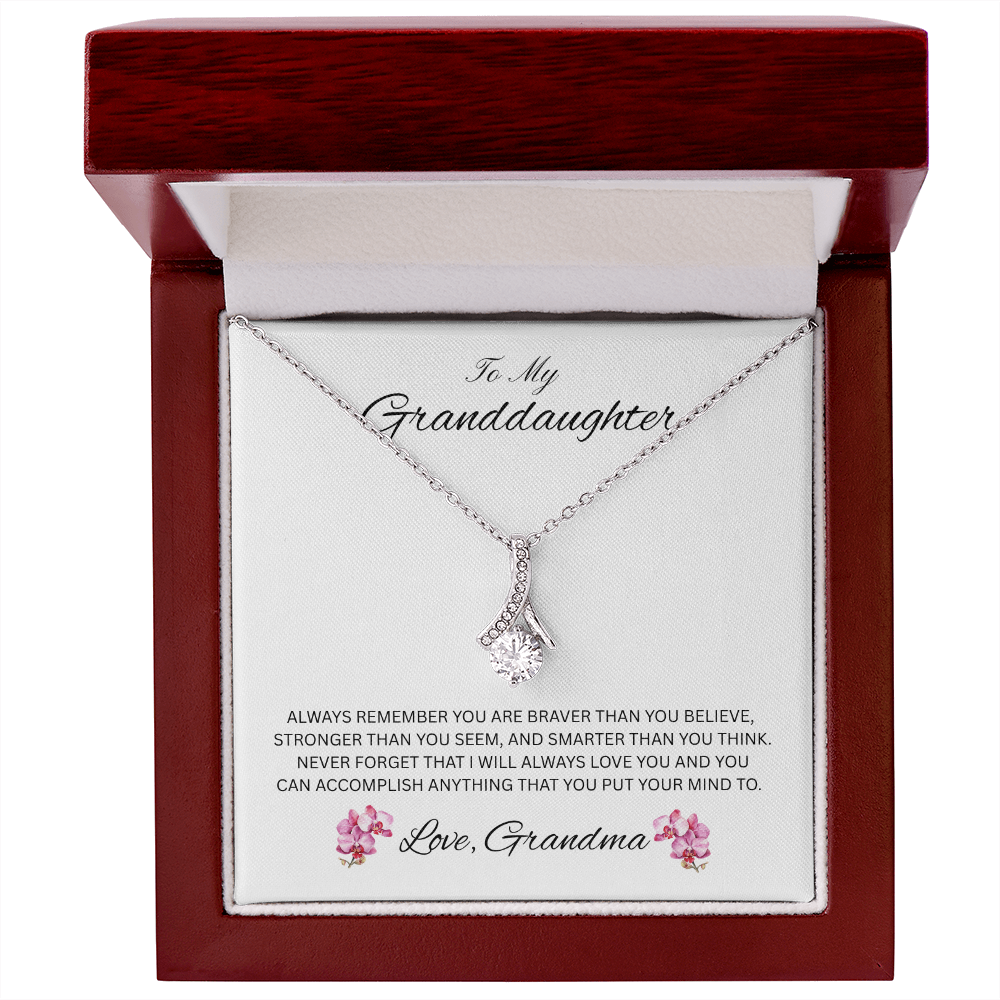 Radiant Keepsake for Granddaughter "To My Granddaughter, Love Grandma"