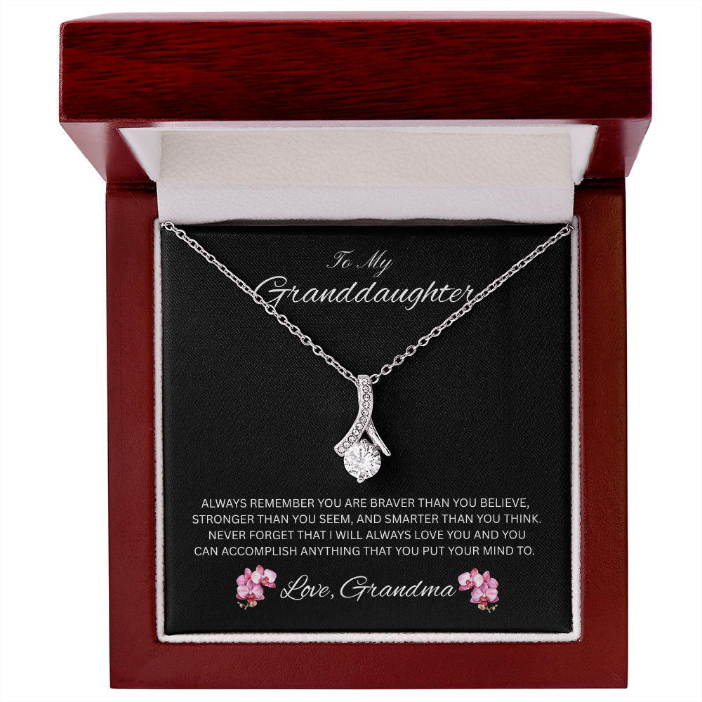 Radiant Keepsake for Granddaughter "To My Granddaughter, Love Grandma"