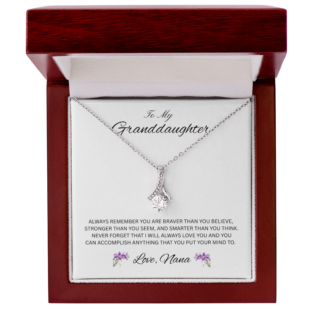 Radiant Keepsake for Granddaughter "To My Granddaughter, Love Nana"
