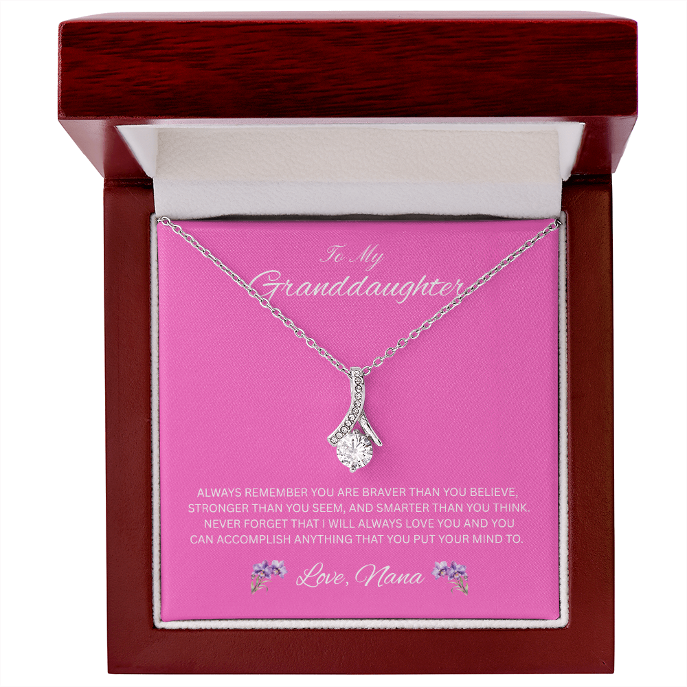 Radiant Keepsake for Granddaughter "To My Granddaughter, Love Nana"