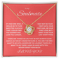 Charming Love Knot Necklace "To My Soulmate"