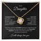 Breathtaking Daughter Gift Love Knot Necklace "So Many Reasons"