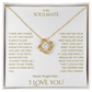 Elegant Gift "To My Soulmate" Love Knot Necklace