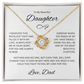 Dazzling Daughter Gift "To My Beautiful Daughter, Love Dad"