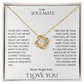 Elegant Gift "To My Soulmate" Love Knot Necklace