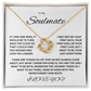 Charming Love Knot Necklace "To My Soulmate"