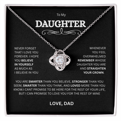 Gift for Daughter "To My Daughter, Love Dad"