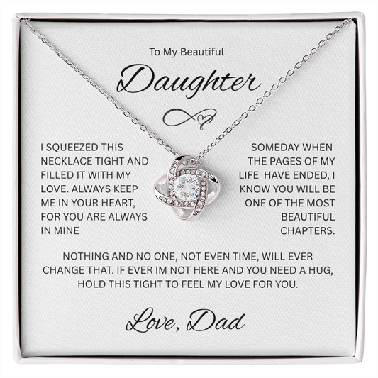 Dazzling Daughter Gift "To My Beautiful Daughter, Love Dad"