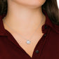 Gift for Daughter - "I Will Always Love You, Mom" Love Knot Necklace