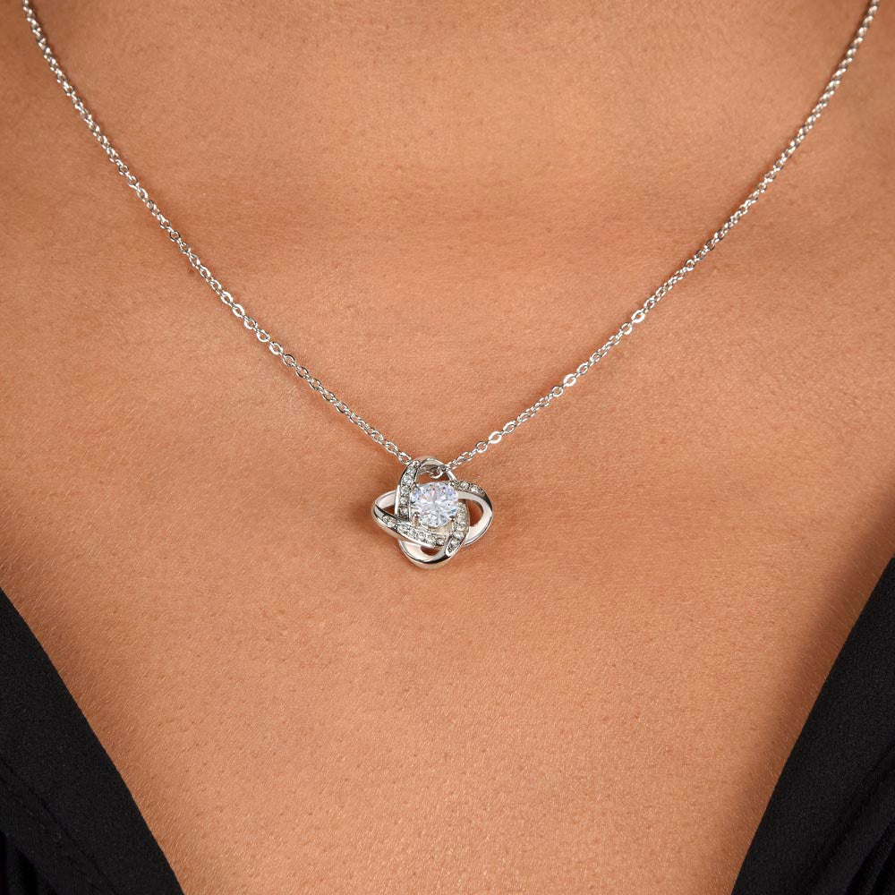 Elegant Gift "To My Soulmate" Love Knot Necklace