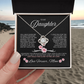 Gift for Daughter "Love Forever, Mom" Love knot Necklace