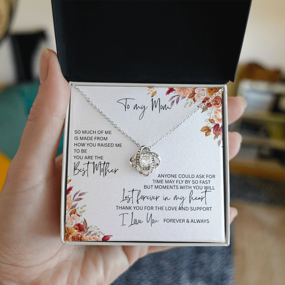 Exquisite Gift for Mom The "Love Knot Necklace"