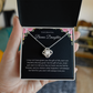 Beautiful Love Knot Necklace "To My Bonus Daughter"