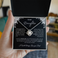 "To My Daughter, Love Dad" Gift - Love Knot Necklace