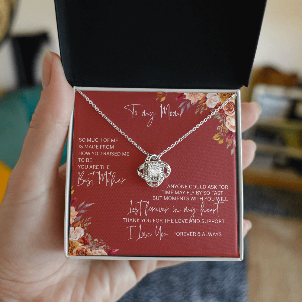 Exquisite Gift for Mom The "Love Knot Necklace"